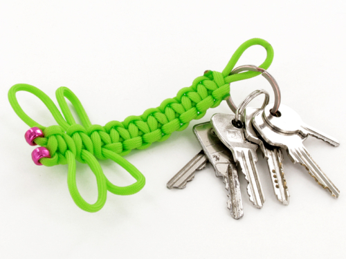 Porte-clés libellule en paracorde